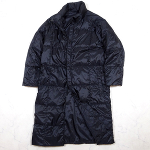 極美品 NANGA DOWN COAT ナンガ リップストップ ナイロン ロングダウンコート 軽量 黒 Sサイズ 日本製