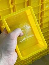 新品訳あり・プラスチックコンテナ黄180個セット[145×95×54mm]パーツボックス ツールケース 大量セット BOX パーツケース_画像10