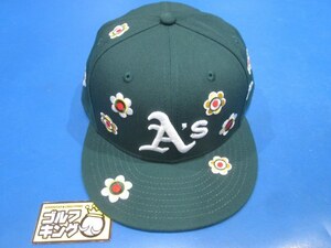 GK鈴鹿☆ 678 【新品】ニューエラ★59FIFTY キャップ★13751121 (7 1/2)★オークランド・アスレチックス★MLB★グリーン★AS★