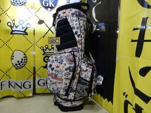 GK緑★ 新品785 【キャディバッグ】★ WinWin ★LUCKYCHARACTER　NEW LST CB-100 WH★お買得★おすすめ★人気★