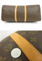 美品【LOUIS VUITTON ルイヴィトン】 キーポル60 モノグラム ボストンバッグ (メンズ/レディース) ブラウン ●5MG2388●_画像7