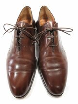 美品 【ベルルッティ Berluti】 タトゥコレクション 1409 ホールカット シューズ 靴 (メンズ) size7.5 ダークブラウン系 ●18MZA4097●_画像2