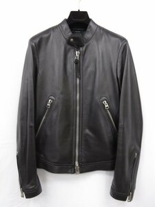 HH top class ultimate beautiful goods [ Tom Ford TOM FORD]BA408 TFL821 ram leather single rider's jacket ( men's ) 44 light brown group made in Italy *17AAA190*