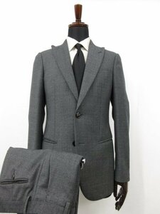 HH super-beauty goods [GIORGIO ARMANIjoru geo Armani ]8WGAVOOE top class black label single 2 button weave pattern suit ( men's )44 gray *17HR3234