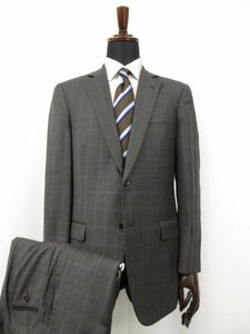 HH beautiful goods [ Brooks Brothers BROOKS BROTHERS] single 2 button suit ( men's ) size40SHT/34W brown group check *27RMS7259