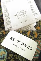 HH 超美品 【エトロ ETRO】 裏地ペイズリー×絹素材 パッチワーク 異素材 2ボタン スーツ (メンズ) size48 マルチカラー 伊製 ●27HR3177_画像10