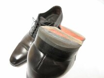 美品 【サントーニ Santoni】キャップトゥ クロコダイルレザー切替 紳士靴 ドレスシューズ (メンズ) size6 ブラウングレー系 ●18MZA4031●_画像8