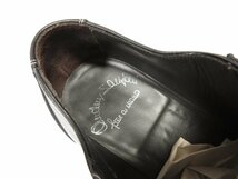 美品 【サントーニ Santoni】キャップトゥ クロコダイルレザー切替 紳士靴 ドレスシューズ (メンズ) size6 ブラウングレー系 ●18MZA4031●_画像5