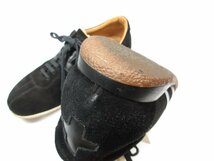 訳あり【バリー BALLY】 スエードレザー ローカットスニーカー シューズ 紳士靴 (メンズ) size6.5E ブラック ●18MZA4084●_画像10