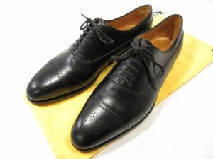 超美品 【ジョンロブ JOHNLOBB】 LAZENBY レーゼンビー プレステージライン シューズ 紳士靴 (メンズ) 7.5E7000 黒 ●18HT2249●