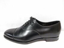 超美品 【クロケット＆ジョーンズ CROCKETT&JONES】 ハンドグレード ロンスデール Lonsdale キャップトゥ 靴 (メンズ) 8E 黒 ●18MZA4140●_画像6