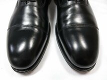 超美品 【クロケット＆ジョーンズ CROCKETT&JONES】 ハンドグレード ロンスデール Lonsdale キャップトゥ 靴 (メンズ) 8E 黒 ●18MZA4140●_画像3