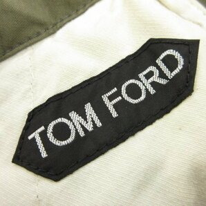 HH 超美品 【トムフォード TOM FORD】 コットン カーゴパンツ スラックス (メンズ) size28 オリーブ系 イタリア製 BZ132 TFP252 ●28MP9849の画像9