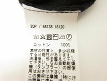 未使用 【グランサッソ Gran Sasso】 ハイゲージ クルーネック 半袖ニット (メンズ) size52 ブラック イタリア製 ●29MN4778●_画像8