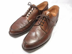 HH美品 【クロケット&ジョーンズ CROCKETT&JONES】 WEXFORD モカシン ドレスシューズ 紳士靴 (メンズ) size9E ブラウン系 ●18MZA4165●