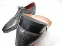 未使用品 【マグナーニ MAGNANNI】 16588 オパンケ製法 メダリオン ドレスシューズ 紳士靴 (メンズ) size42 色ムラ グレー系 ●18MZA4178●_画像4