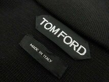 最高級 超美品【トムフォード TOM FORD】BUM24 TFK154 スエード切替 フード付ニットブルゾン (メンズ) size44 ブラック 伊製●17AAA194●_画像7