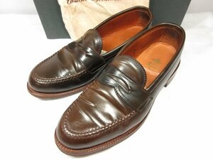 【ALDEN オールデン】 6717 シガーコードバン コインローファー 紳士靴 (メンズ) size9.5E シガー ●18HT2292●