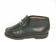 【グッチ GUCCI】 ホースビットブーツ ショート丈 靴 (メンズ) size42.5E ブラック ●18MZA4225●_画像7