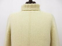 超美品【ジルサンダー JIL SANDER】肉厚 ローゲージ タートルネック長袖ニット(メンズ) 46 白系 イタリア製 JPUT751515 MTY20018●29MN4835_画像6