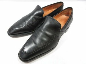 HH【ステファノベーメル Stefano Bemer per ヴァレクストラ Valextra】 スリッポン 靴 (メンズ) size41 ブラック ●18MZA4254●