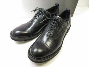 未使用品 【ランバンオンブルー LANVIN en Bleu】 キャップトゥ 内羽根 シューズ 靴 (メンズ) size24.5 ブラック ●18MZA4303●