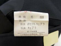 超美品 【バーバリーズ】 シャンブレー調 金ボタン 濃紺 ウール ダブル4ボタン ブレザー ジャケット (メンズ) sizeA7 紺無地●28MJ8495_画像7