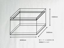 特注塩ビ濾過槽(単層)　350Ｘ400Ｘ300㎜ 未使用 　スノコ、ウールボックスなし_画像1