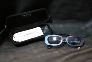  Chanel CHANEL lady's sunglasses here Mark purple blue 5011 c.531/65 51*19 135