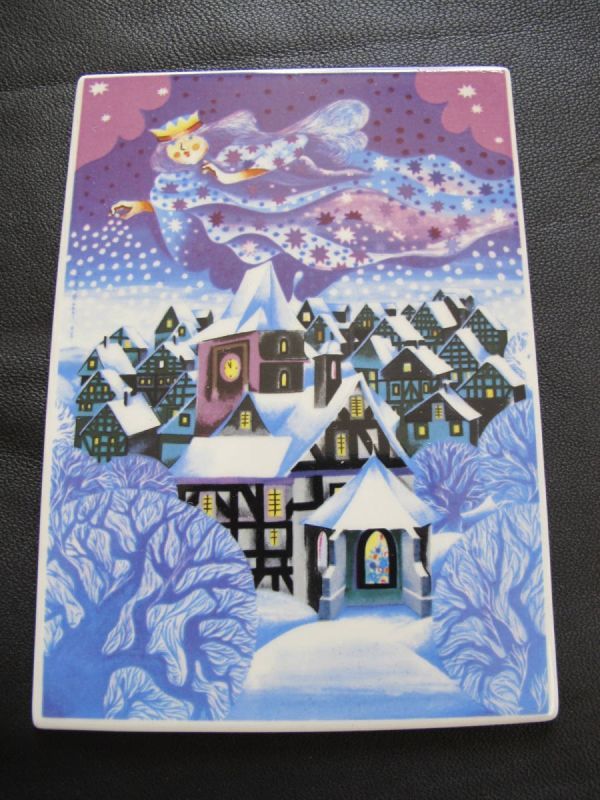 Villeroy & Boch Christmas Cards Ceramic Plates Postcards Ceramics, Printed materials, Postcard, Postcard, others