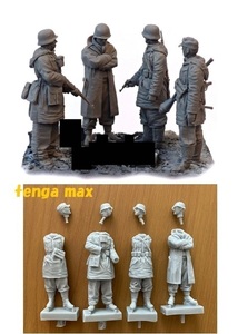  large war geo llama ^ Germany ..4 name resin model set geo llama resin 1/35 ^ resin figure model not yet painting unassembly Germany ..E156