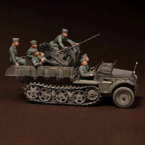 ! ■ 1/35 大戦 兵士 ドライバー 乗組員 6名 セット 樹脂 フィギュア キット ■ 未塗装 未組み立 模型 6人 フィギュア ジオラマ 1/35 F903