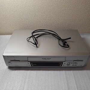 パナソニック Panasonic VHS ビデオデッキ NV- HV5 中古　再生確認　ACコード付き、 リモコン無しです。2001年製