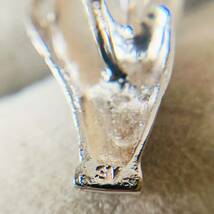 美品　天然本真珠　アコヤパール　SV刻印　シルバー銀製　タイタックピン　ピンブローチ　ピンバッジ　No.S279_画像3