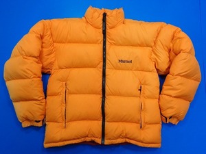 13208■希少 marmot マーモット ダウンジャケット ビューティフルライフ タイプ イエロー オレンジ サイズ S