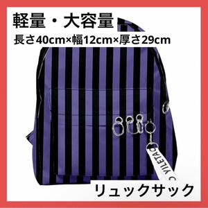 ＊1点のみ＊カバン リュックサック 紫 バックパック 外出 軽量 大容量