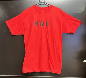 50％OFF！！　HUF 　ハフ　アパレル　TEE　Tシャツ　ORIGNAL　LOGO　TEE　Mサイズ　RED