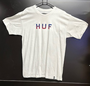 50％OFF！！　HUF 　ハフ　アパレル　TEE　Tシャツ　ORIGNAL　LOGO　HALFTO　TEE　Lサイズ　WHITE