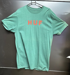 50％OFF！！　HUF 　ハフ　アパレル　TEE　Tシャツ　ORIGNAL　LOGO　TEE　Lサイズ　FOREST