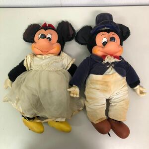 ヤングエポック　ミッキー マウス　ミニー マウス　人形　約40cm　ウエディング　レトロ　ディズニー　ぬいぐるみ