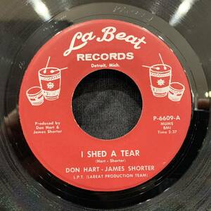 【EP】Don Hart - James Shorter - I Shed A Tear / All The Love I Got 1966年USオリジナル La Beat Records P-6609