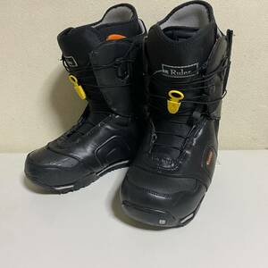 売切り！保管品 BURTON / バートン Ruler ルーラー スノーボードブーツ MEN'S US8.5 / 26.5cm クイックレース 年式不明 ブラック BLACK