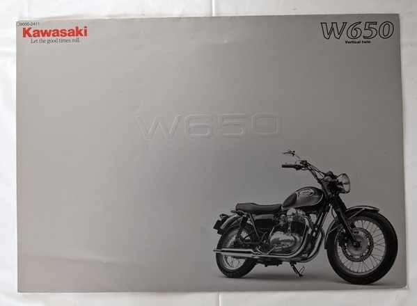 W650 (BC-EJ650A) 車体カタログ 2004年1月 W650 EJ650A 古本・即決・送料無料 管理№ 6460S