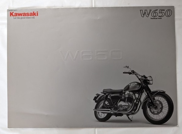 W650　(BC-EJ650A)　車体カタログ　2004年1月　W650　EJ650A　古本・即決・送料無料　管理№ 6460S