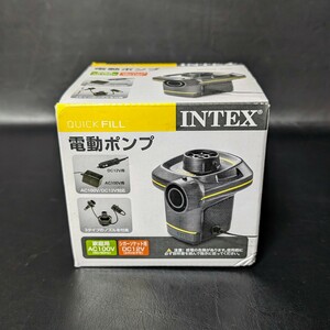 未開封未使用保管品　INTEX 電動ポンプ　家庭用AC100V シガーソケット用DC12V