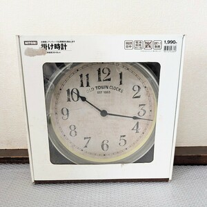 未使用保管品　NITORI　HYW137-YT36　ニトリアンティーク調壁掛け時計　OLD TOWN CLOCKS