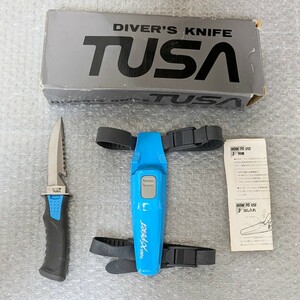 ダイビング用品　TUSA X-PERT DIVER'S KNIFE FK-800　ツサ　ダイバーズナイフ FK-800 現状品