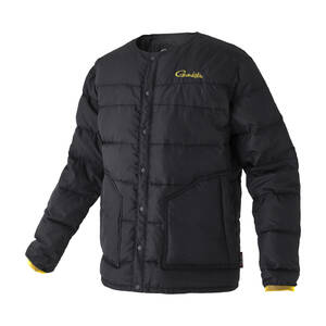  Gamakatsu light down jacket GM3723* black gold /5L size 