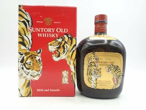 SUNTORY WHISKY OLD サントリー オールド 干支ラベル 寅歳 とら ウイスキー 700ml 43% 箱入 未開栓 古酒 P26460