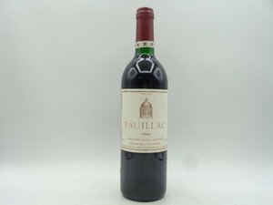 PAUILLAC DE LATOUR 1993 ポイヤック ド ラトゥール サードラベル 赤ワイン 750ml 13％ 未開封 古酒 X247383